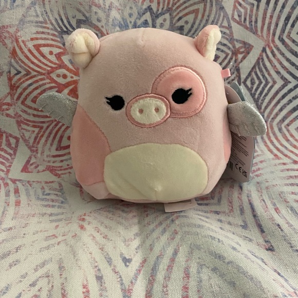 Kellytoy Accessories - Squishmallows Peety flying pig stuffed plush